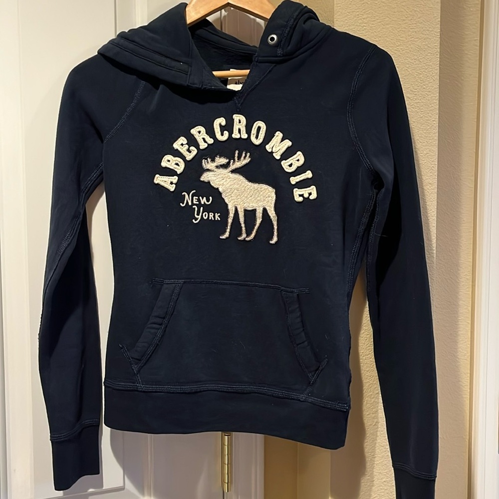 Abercrombie & Fitch Hoodie Sweatshirt Embroidered Moose kids XL. New with tag
